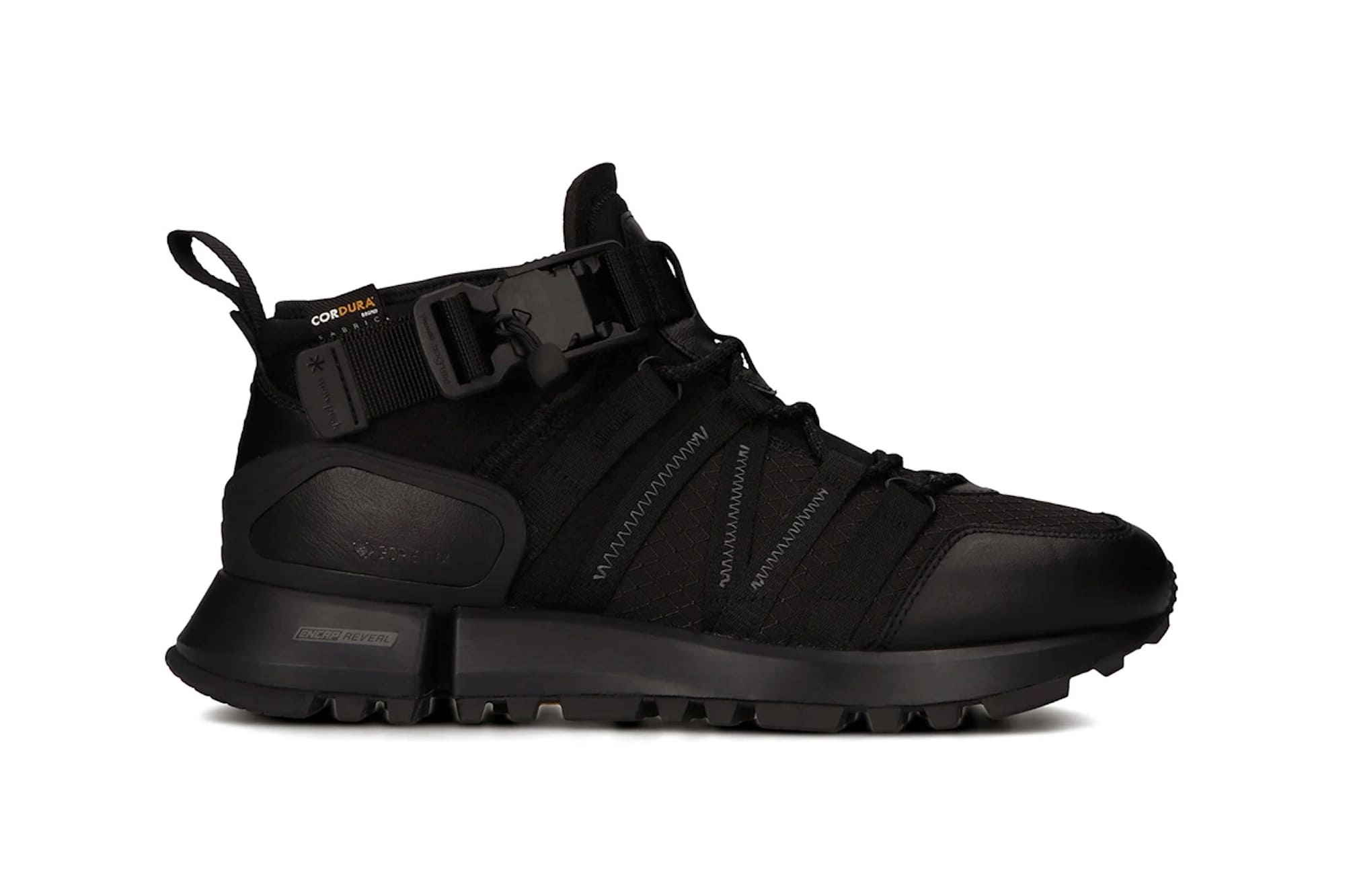 "Triple Black" R_C4 Mid Sneakers