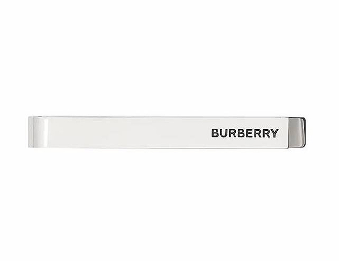 西服領帶夾推薦 5 Burberry 銀色logo領帶夾
